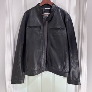 Men’s Black Genuine Leather Jacket